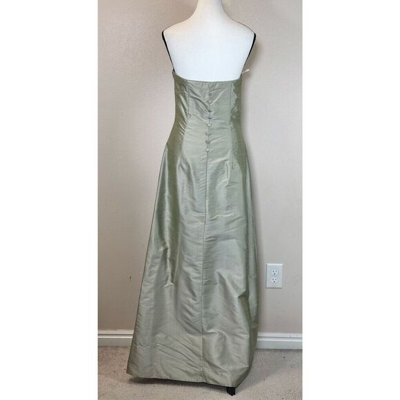 Vintage Jessica McClintock 100% Silk Strapless Fully Lined Formal Gown Women’s 8 - Picture 5 of 11